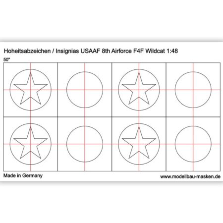 Airbrush Masken Insignien F4F Wildcat